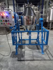 Double Cone Blender- Non GMP- Double cone blender manufacturer by SHREE BHAGWATI